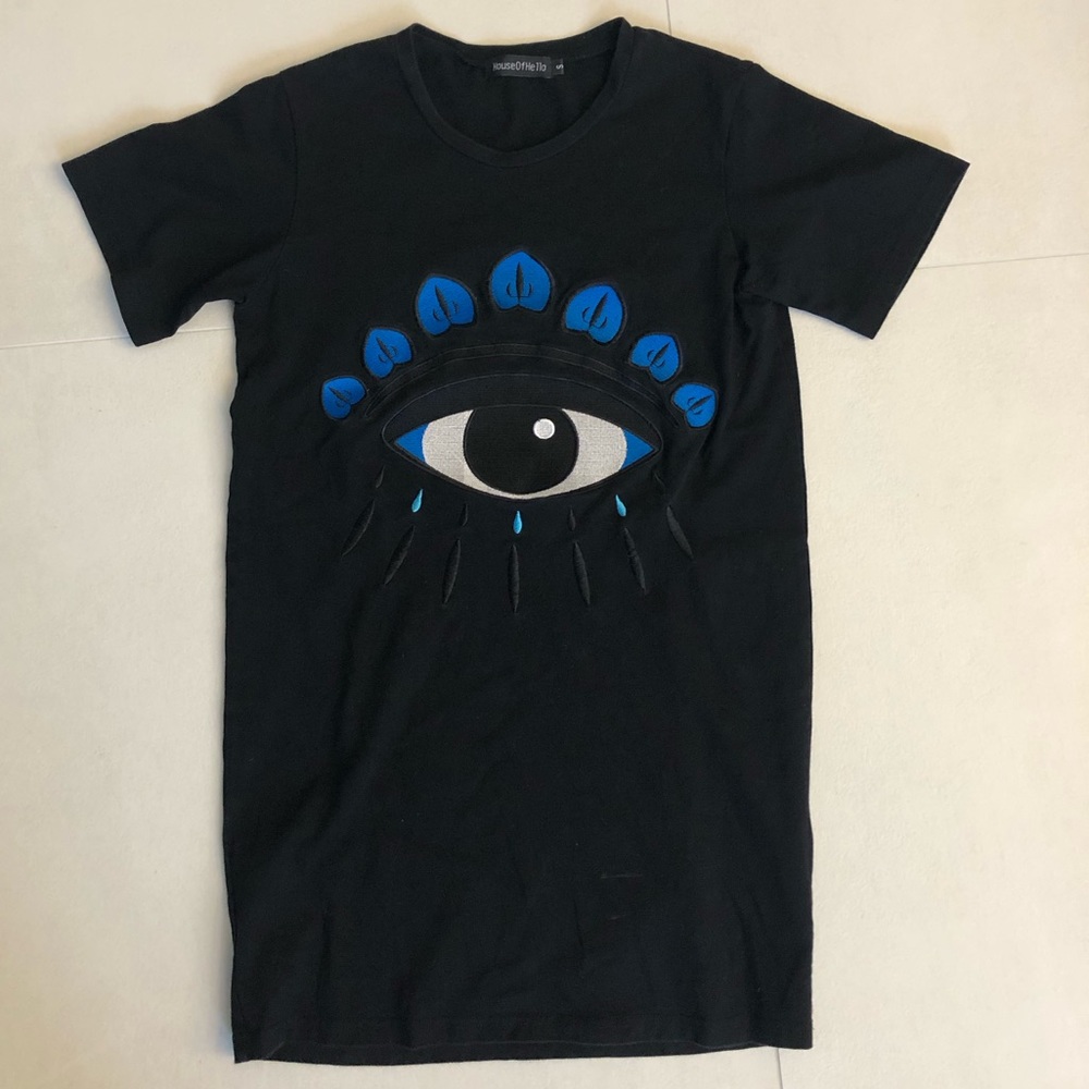 House of Hello embroidered “All Seeing Eye” shirt, Womens small NWOT